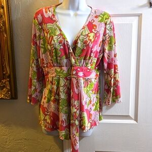jtb Retro-look Floral Top